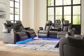 Fyne-Dyme Sofa, Loveseat and Recliner - Shadow