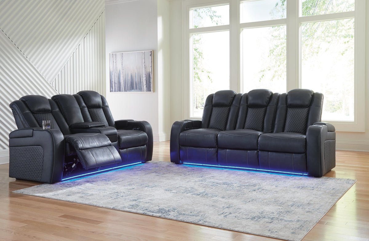 Fyne-Dyme Sofa and Loveseat - Sapphire