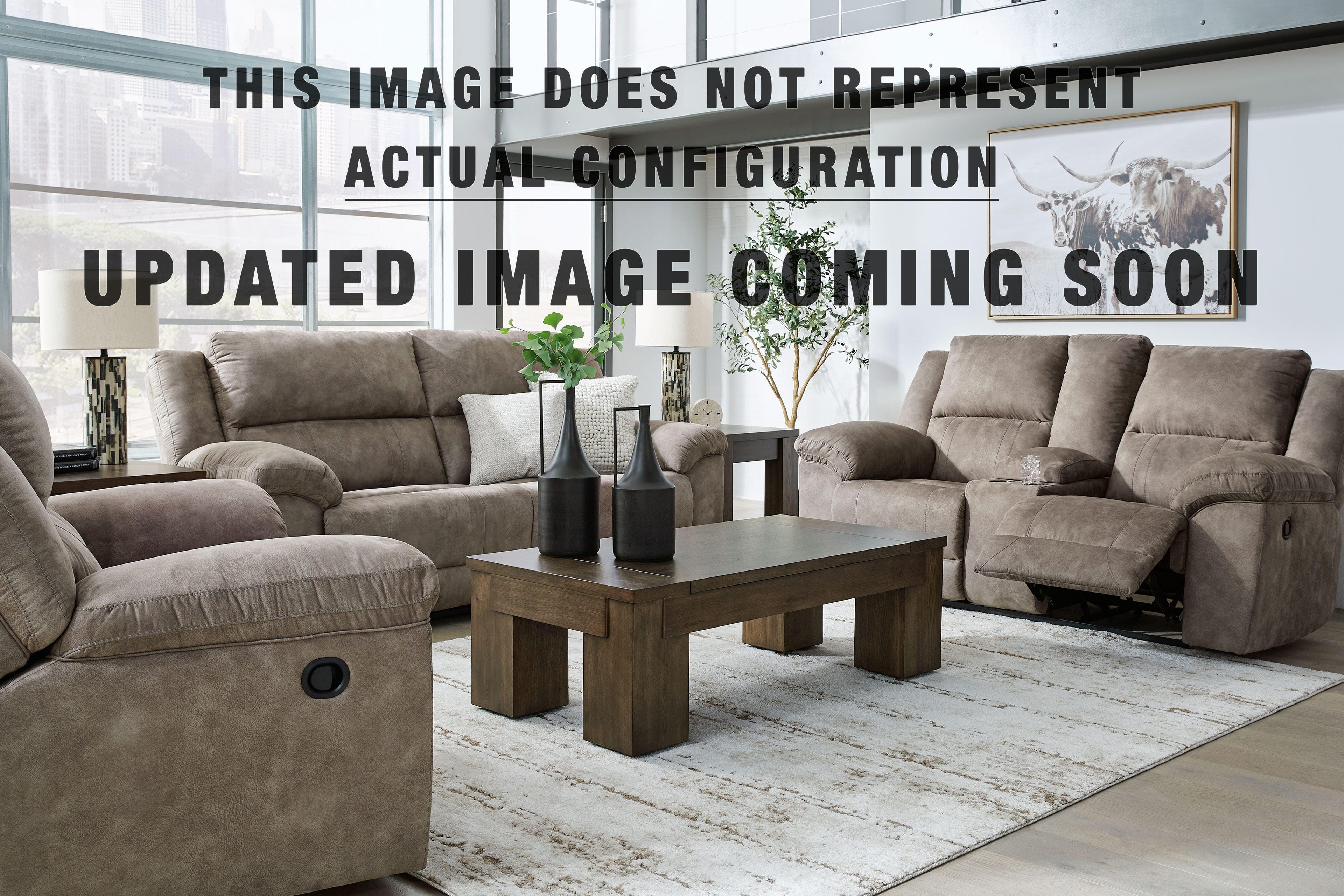 Laresview Sofa, Loveseat and Recliner - Fossil