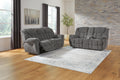 Foreside Sofa and Loveseat - Charcoal