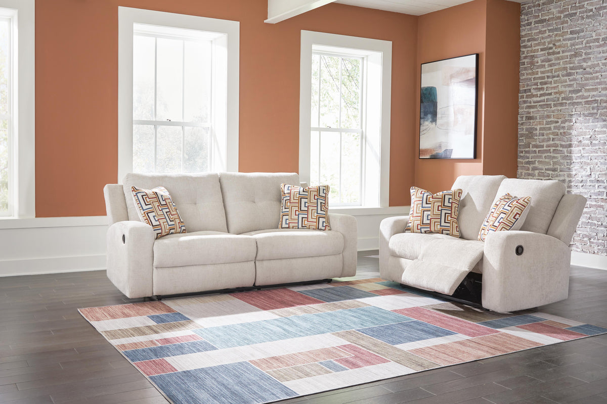 Danum Sofa and Loveseat - Stone