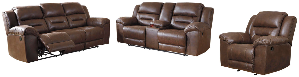 Stoneland Living Room Sets Collection - Chocolate