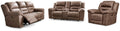 Stoneland Sofa, Loveseat and Recliner - Fossil
