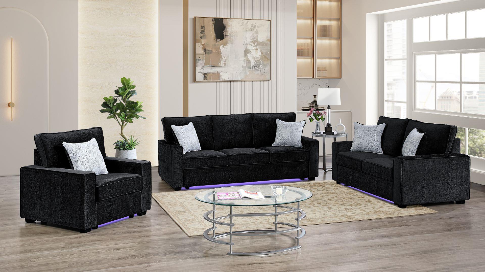 Rita Living Room Collection - Black