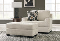 Heartcort Chair and Ottoman - Quartz