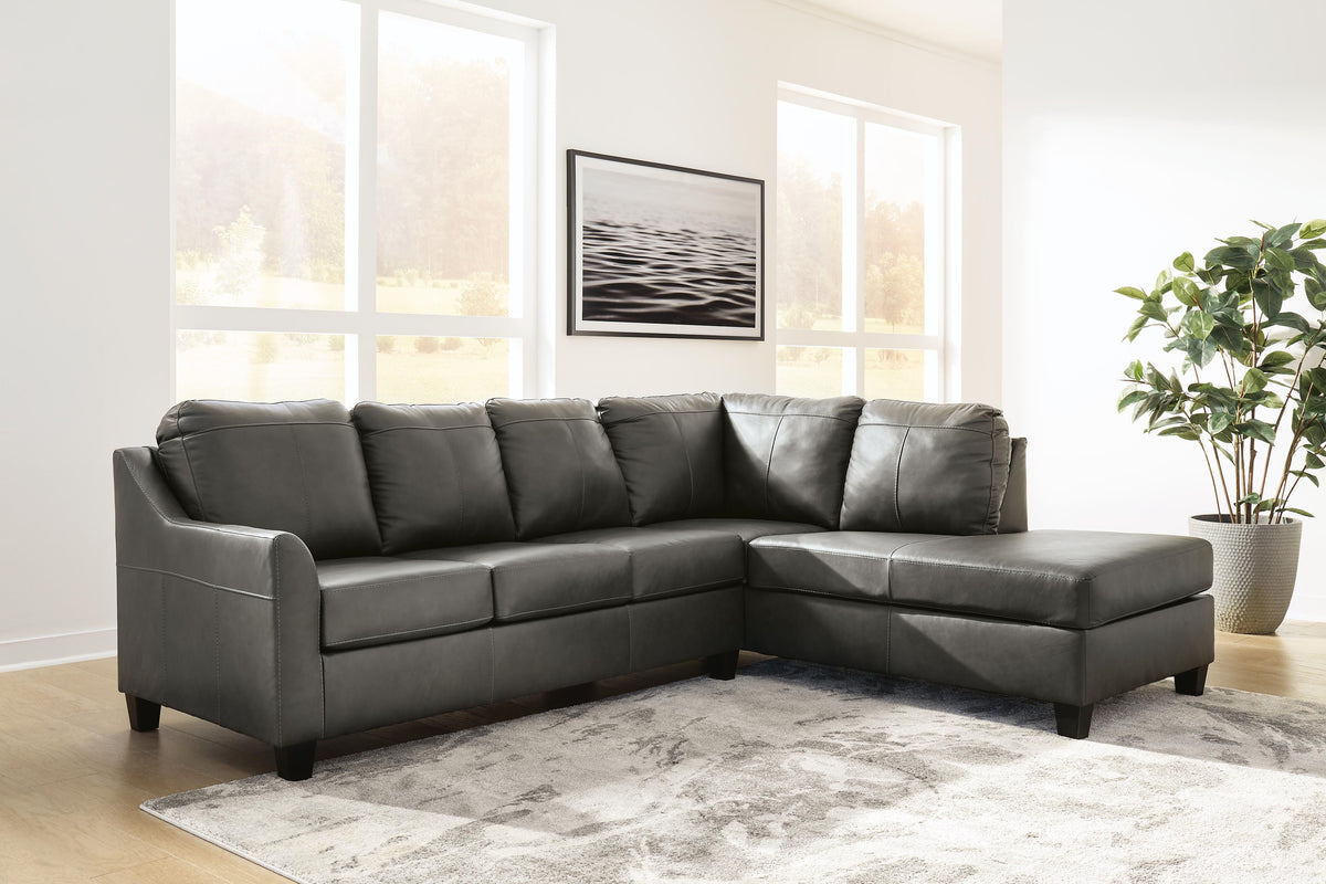 Valderno 2-Piece Sectional with Chaise - Fog