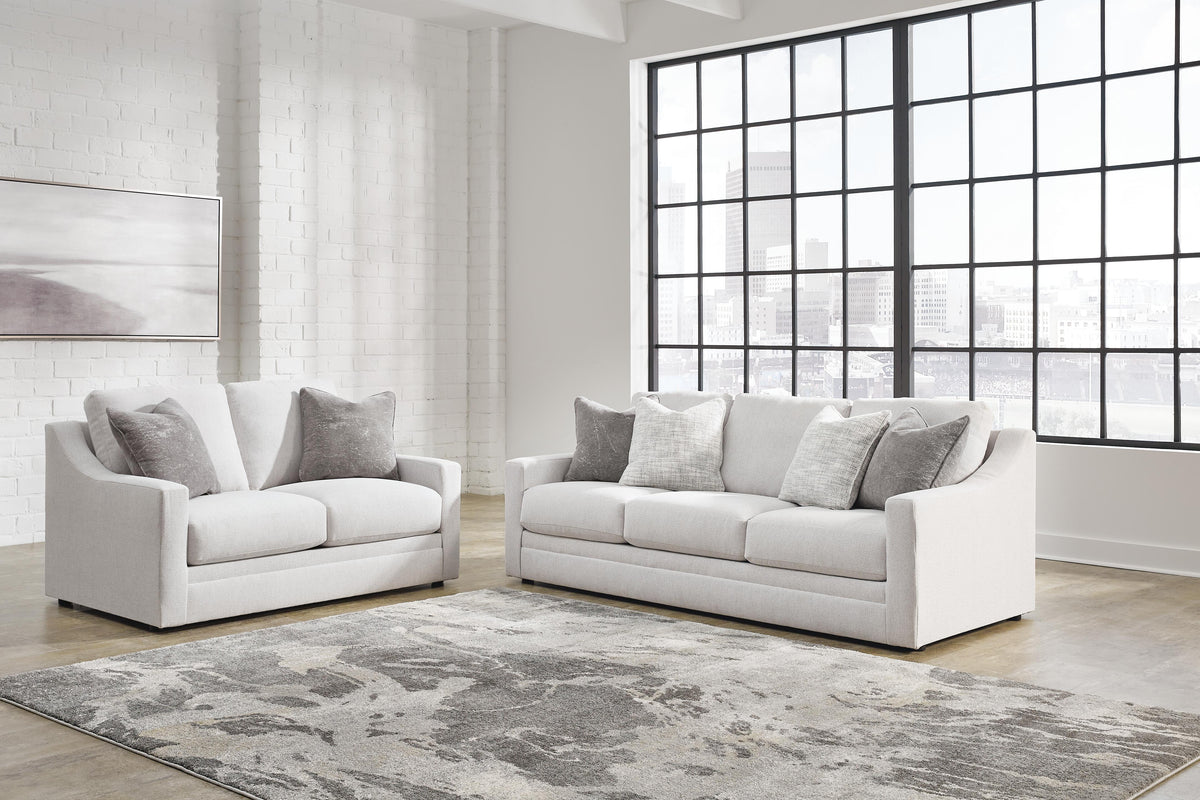 Maitelynn Living Room Sets Collection - Chalk