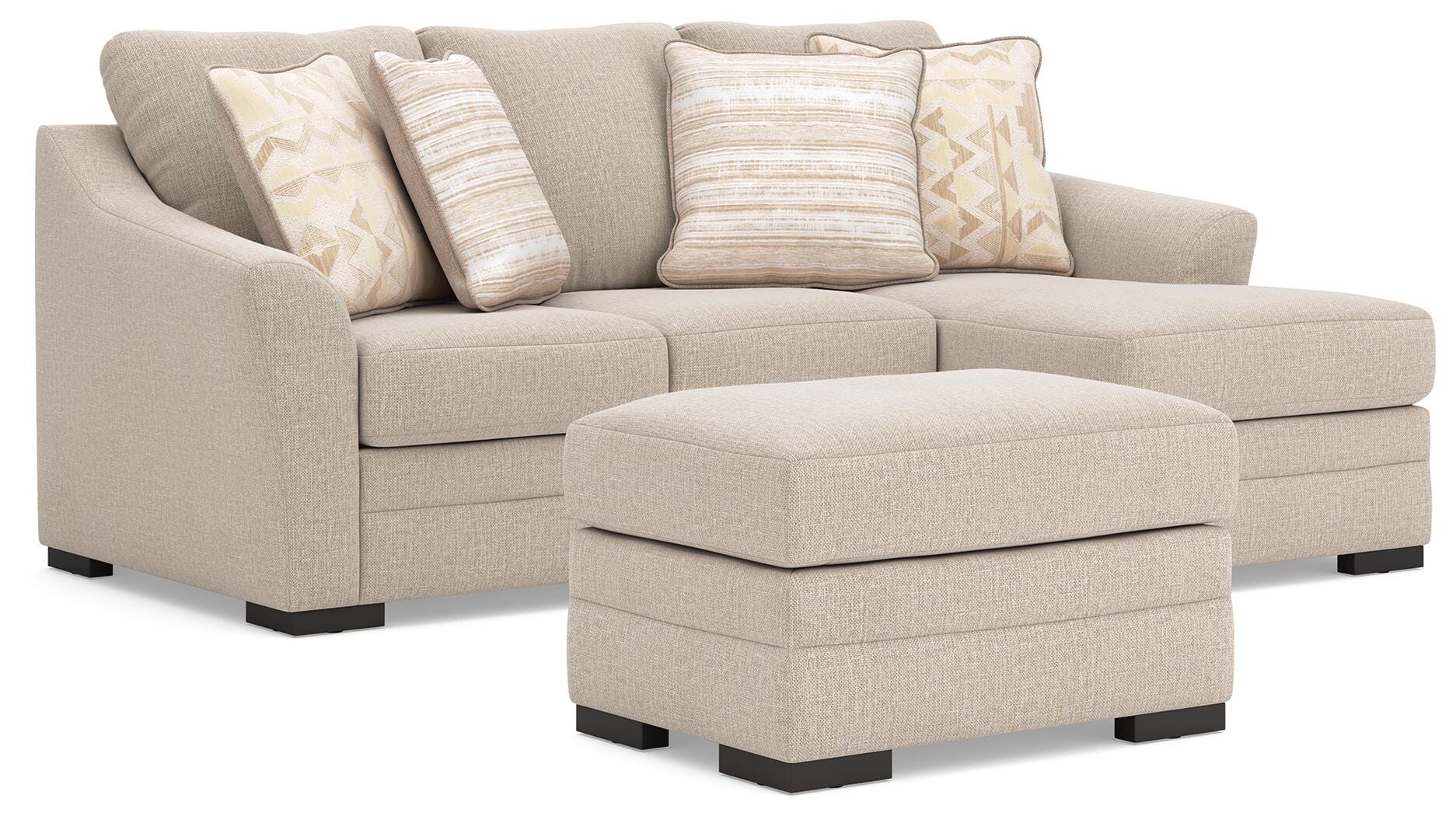 Lango Sofa and Ottoman - Jute