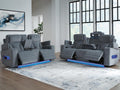 Forest Lake Sofa and Loveseat - Steel