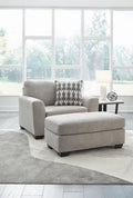 Avenal Park Chair and Ottoman - Flannel