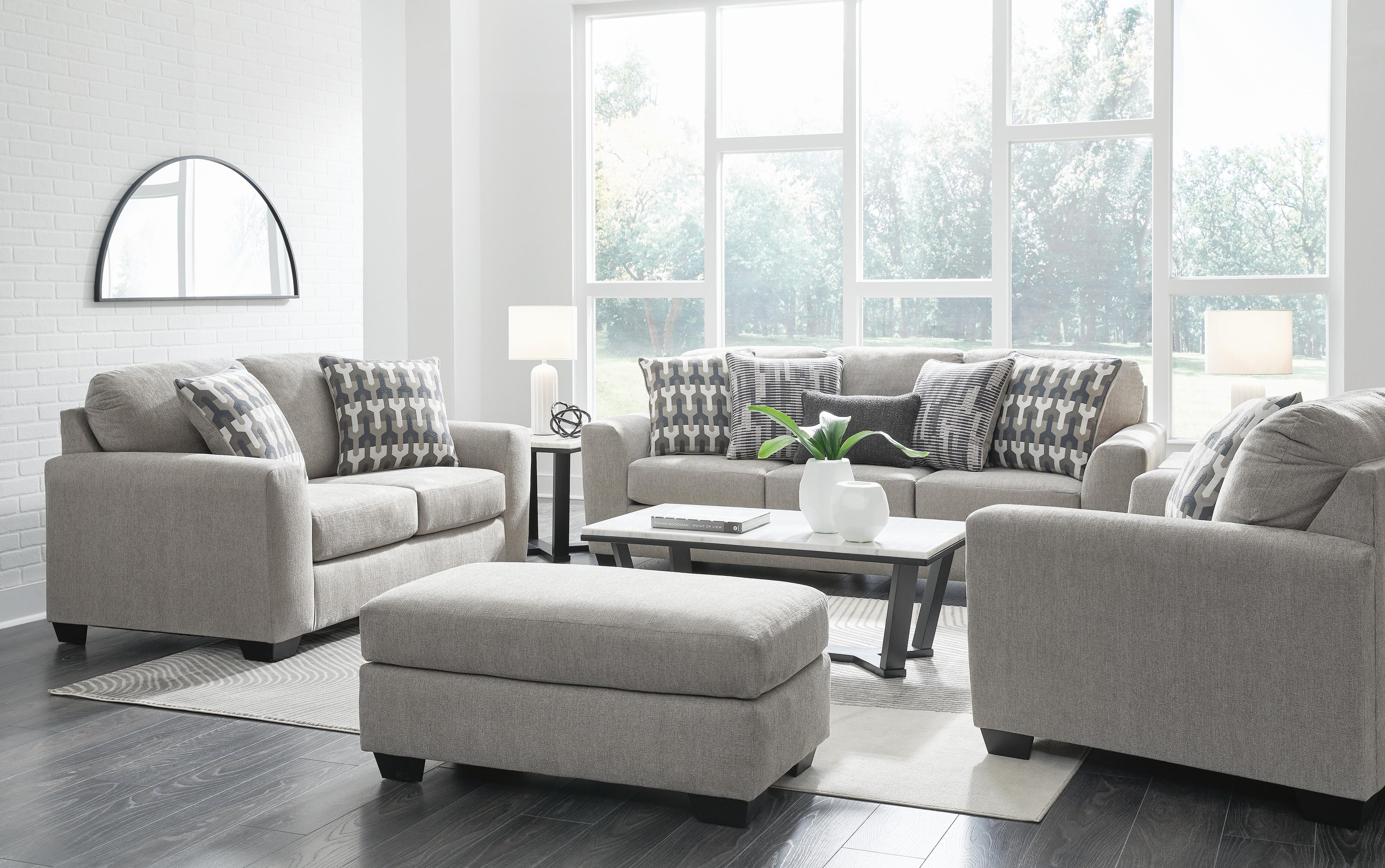Avenal Park Living Room Sets Collection - Flannel