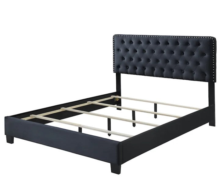 BLACK QUEEN BED (FLOOR SAMPLE LAST ONE )