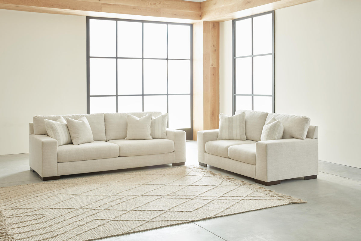 Maggie Sofa and Loveseat - Birch