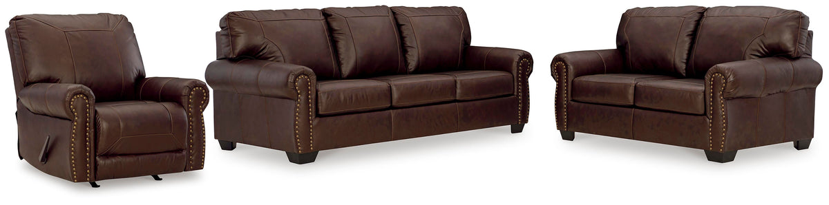 Colleton Living Room Sets Collection - Dark Brown