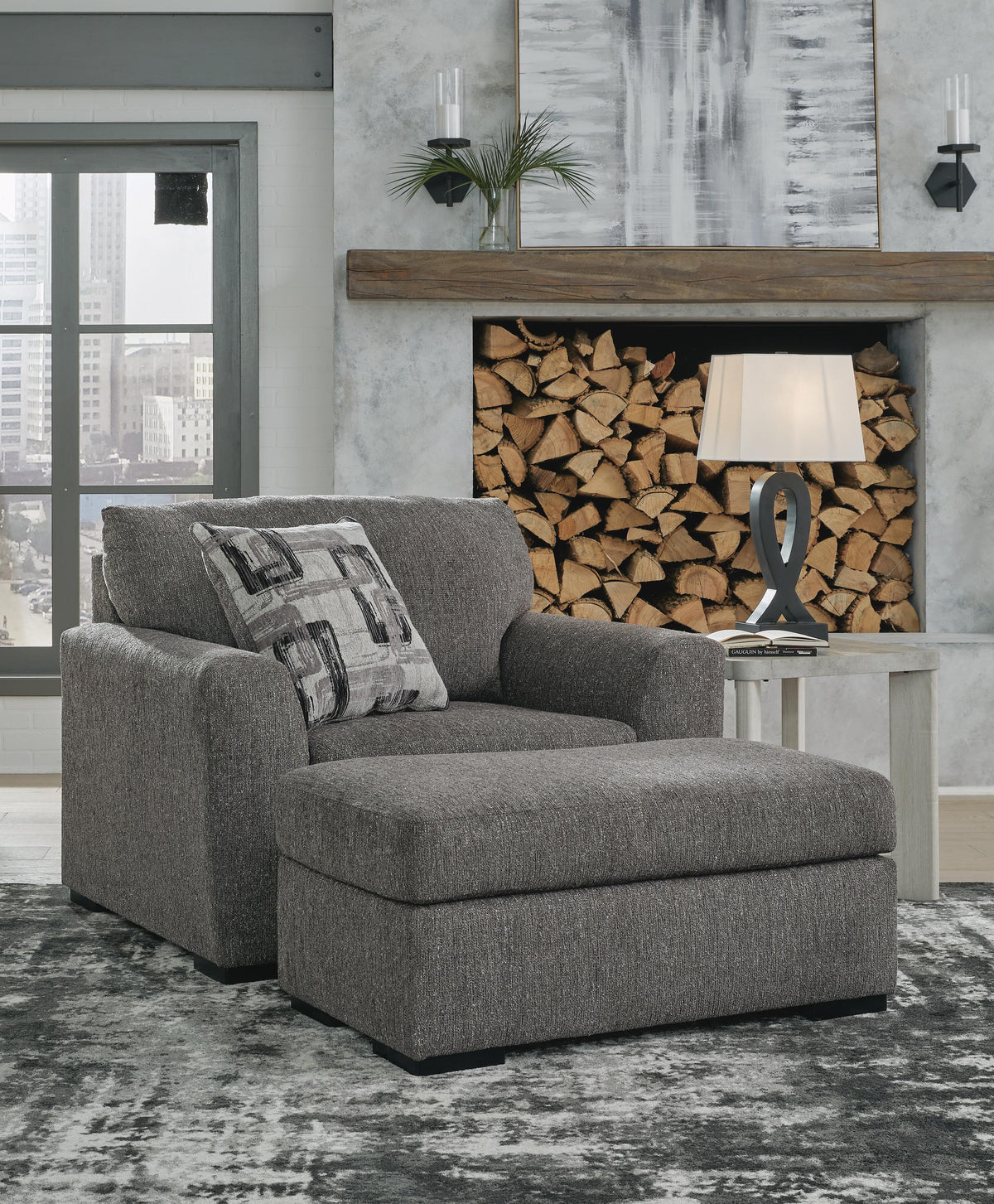 Gardiner Living Room Sets Collection - Pewter