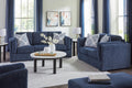 Evansley Living Room Sets Collection - Navy