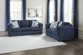 Evansley Sofa and Loveseat - Navy