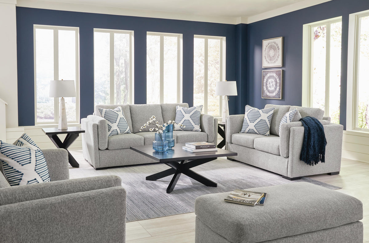 Evansley Living Room Sets Collection - Pewter