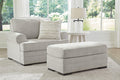 Eastonbridge Chair and Ottoman - Shadow