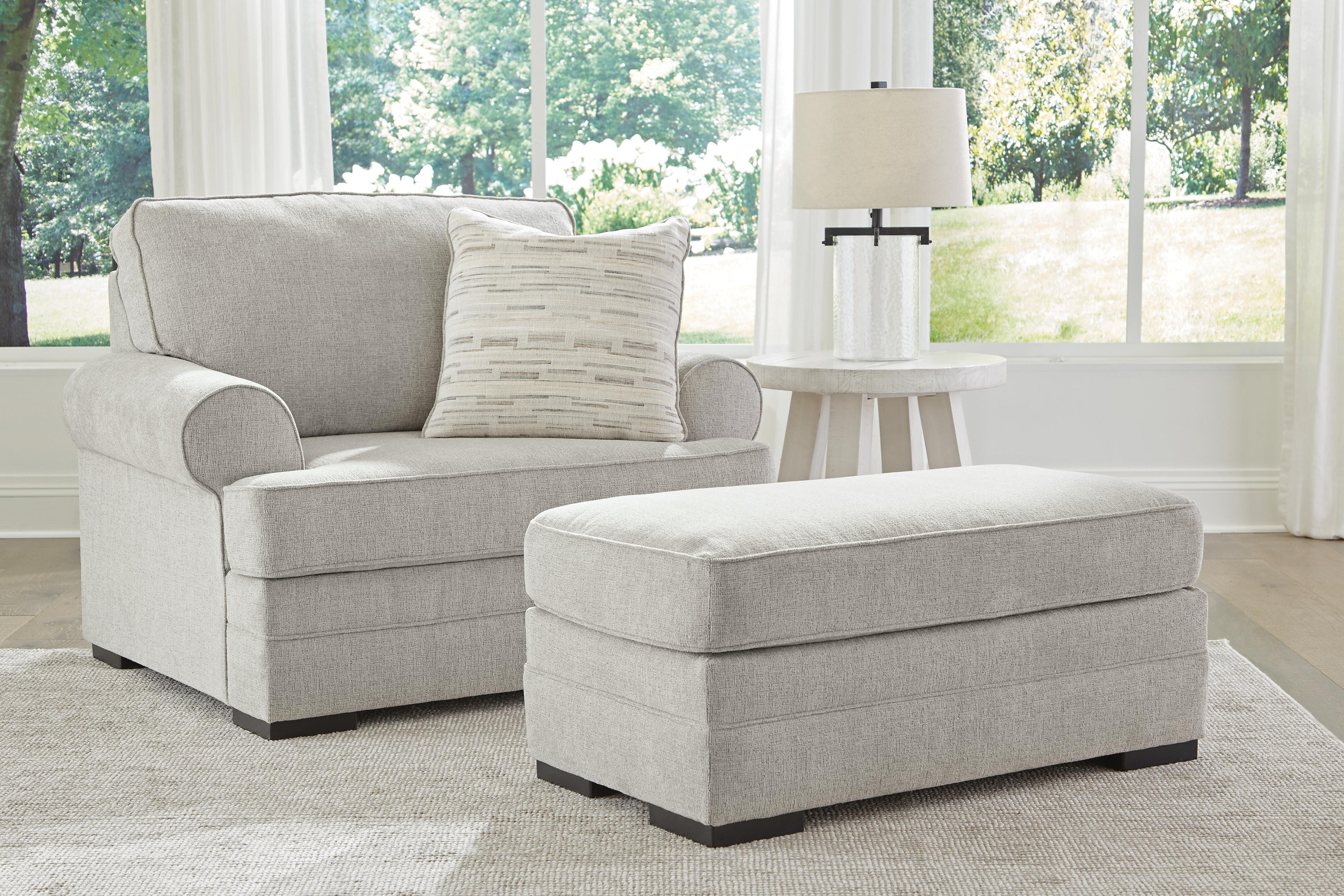Eastonbridge Chair and Ottoman - Shadow
