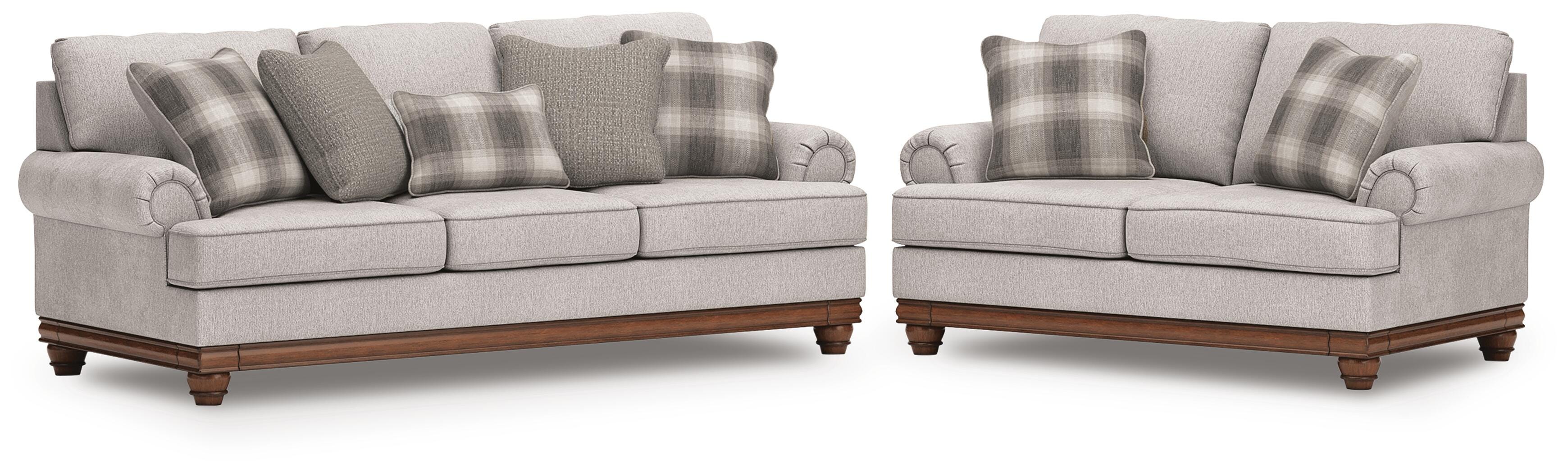 Stoughton Sofa and Loveseat - Sandstone