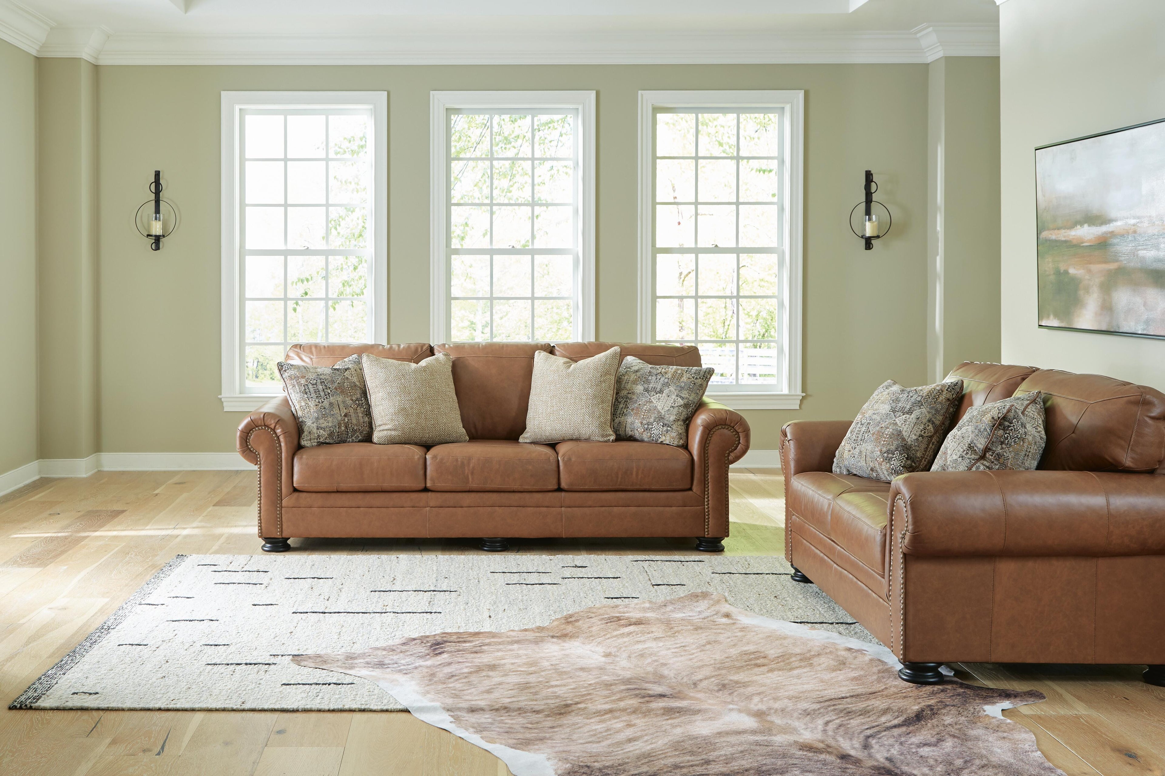 Carianna Sofa and Loveseat - Caramel