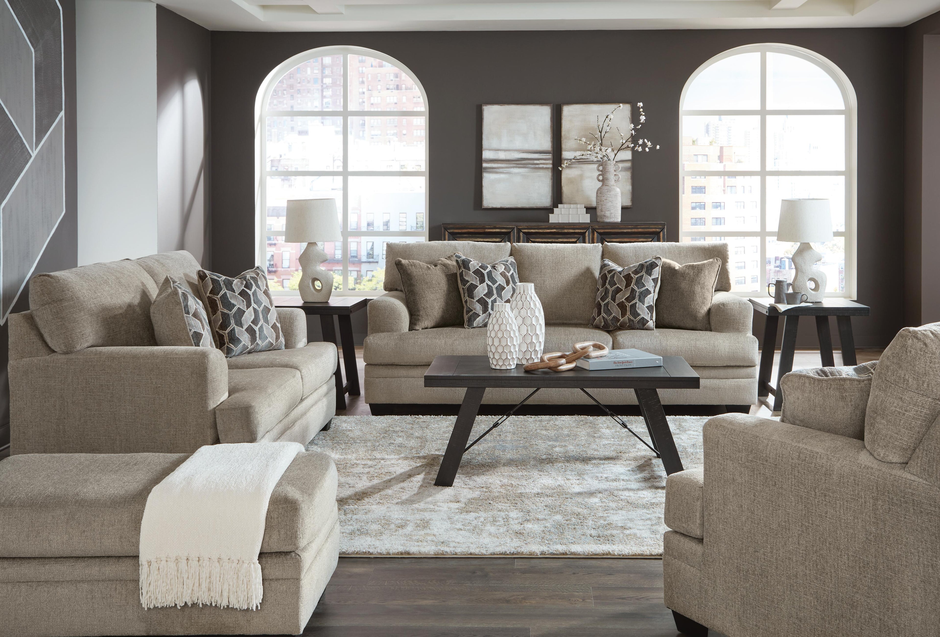 Stonemeade Living Room Sets Collection - Taupe