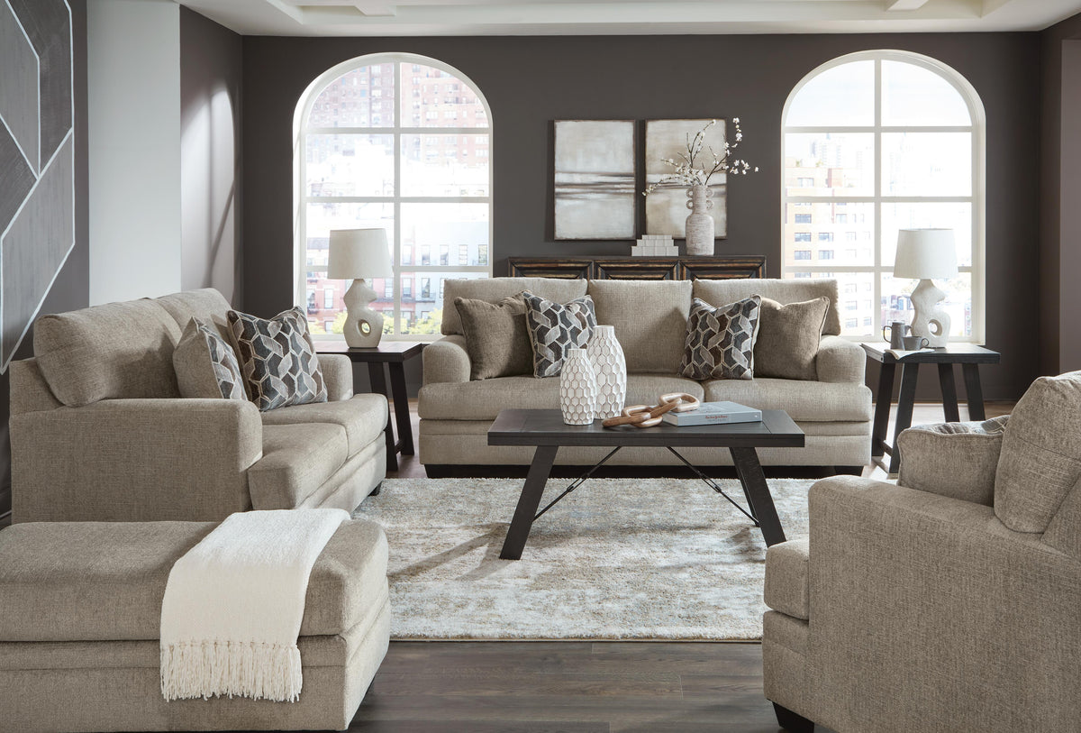 Stonemeade Sofa, Loveseat, Chair and Ottoman - Taupe