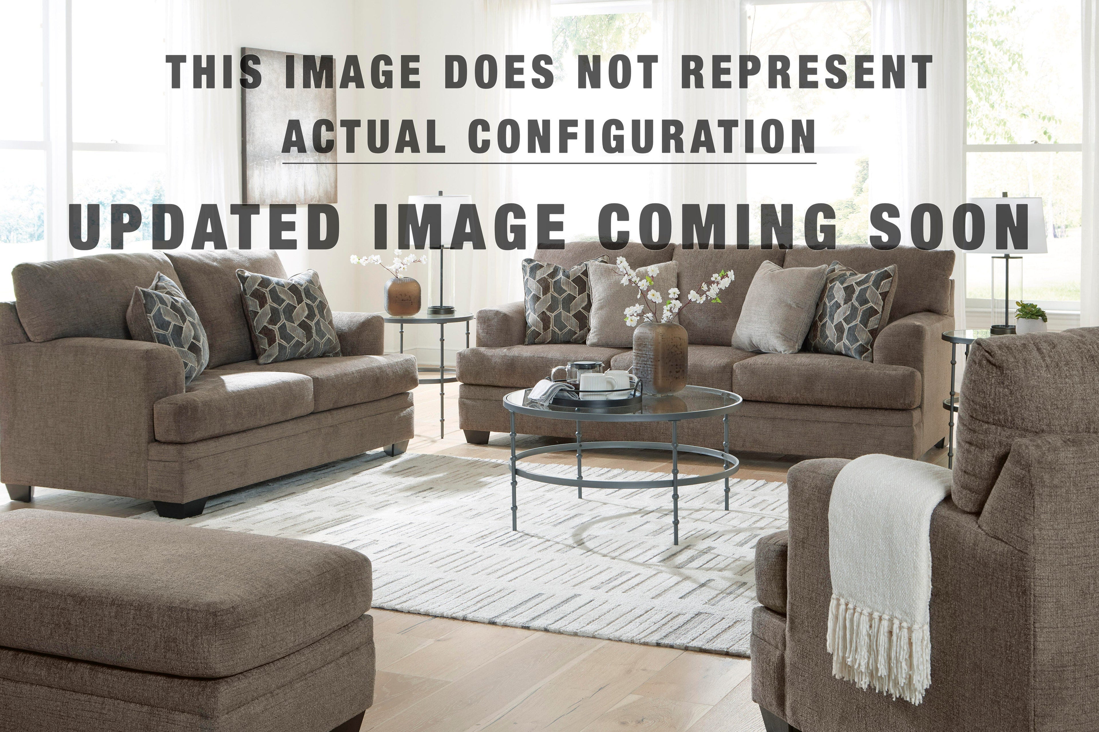 Stonemeade Chair and Ottoman - Nutmeg