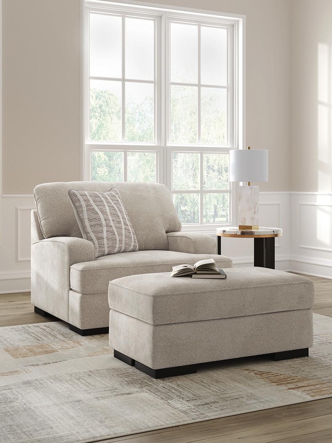 High Profile Living Room Sets Collection - Taupe