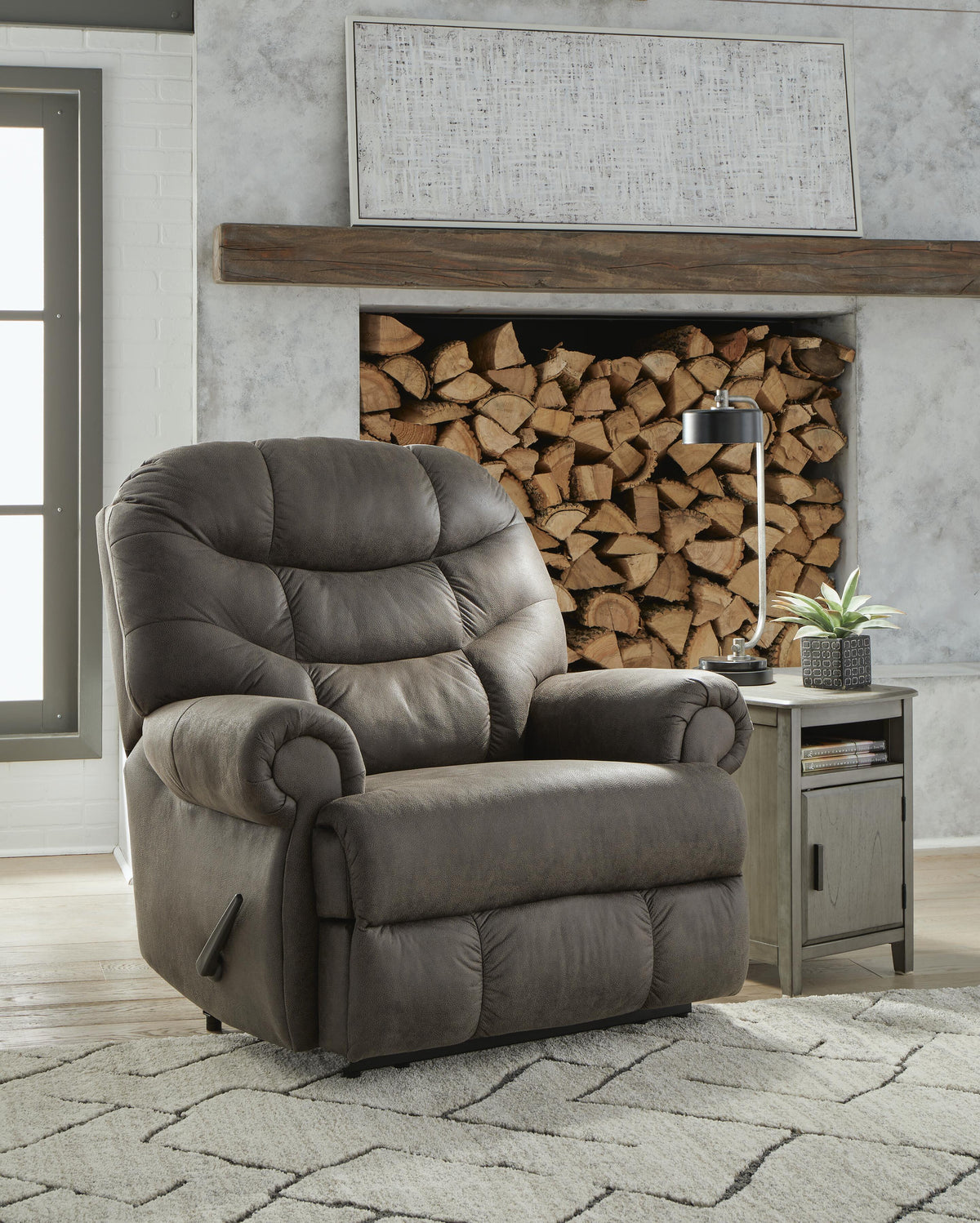 Camera Time Zero Wall Recliner - Gunmetal