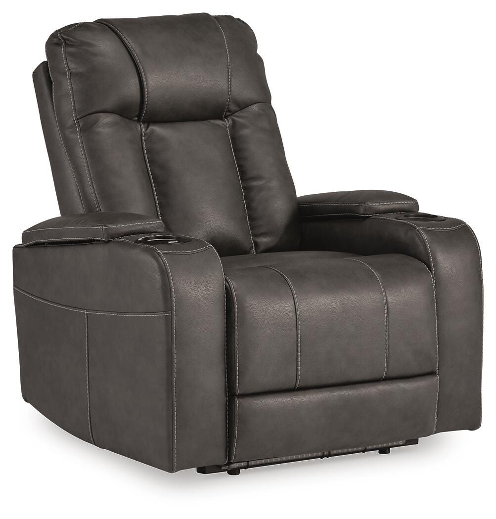Feazada PWR Recliner/ADJ Headrest - Shadow