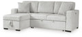Wohlen 2-Piece Sectional with Pop Up Sleeper and Chaise - Alloy