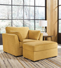 Keerwick Chair and Ottoman - Sunflower