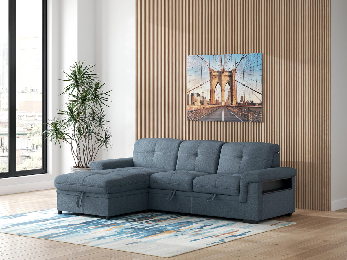 Shayward Wall Art - Blue/Amber