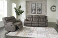 First Base Sofa and Loveseat - Gunmetal