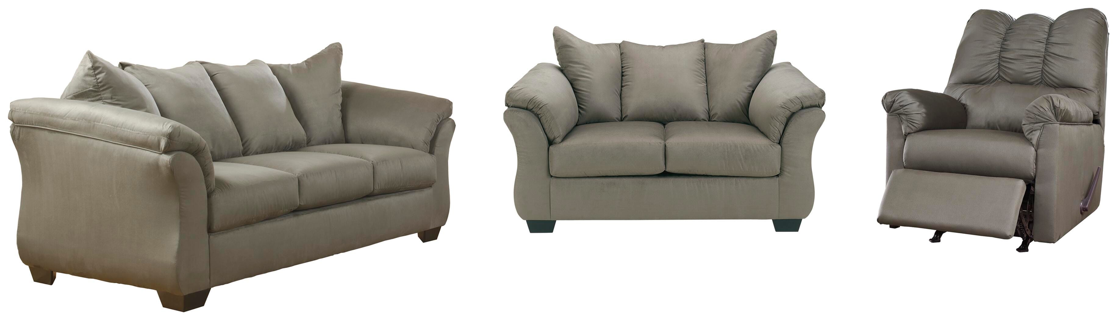 Darcy Sofa, Loveseat and Recliner - Cobblestone