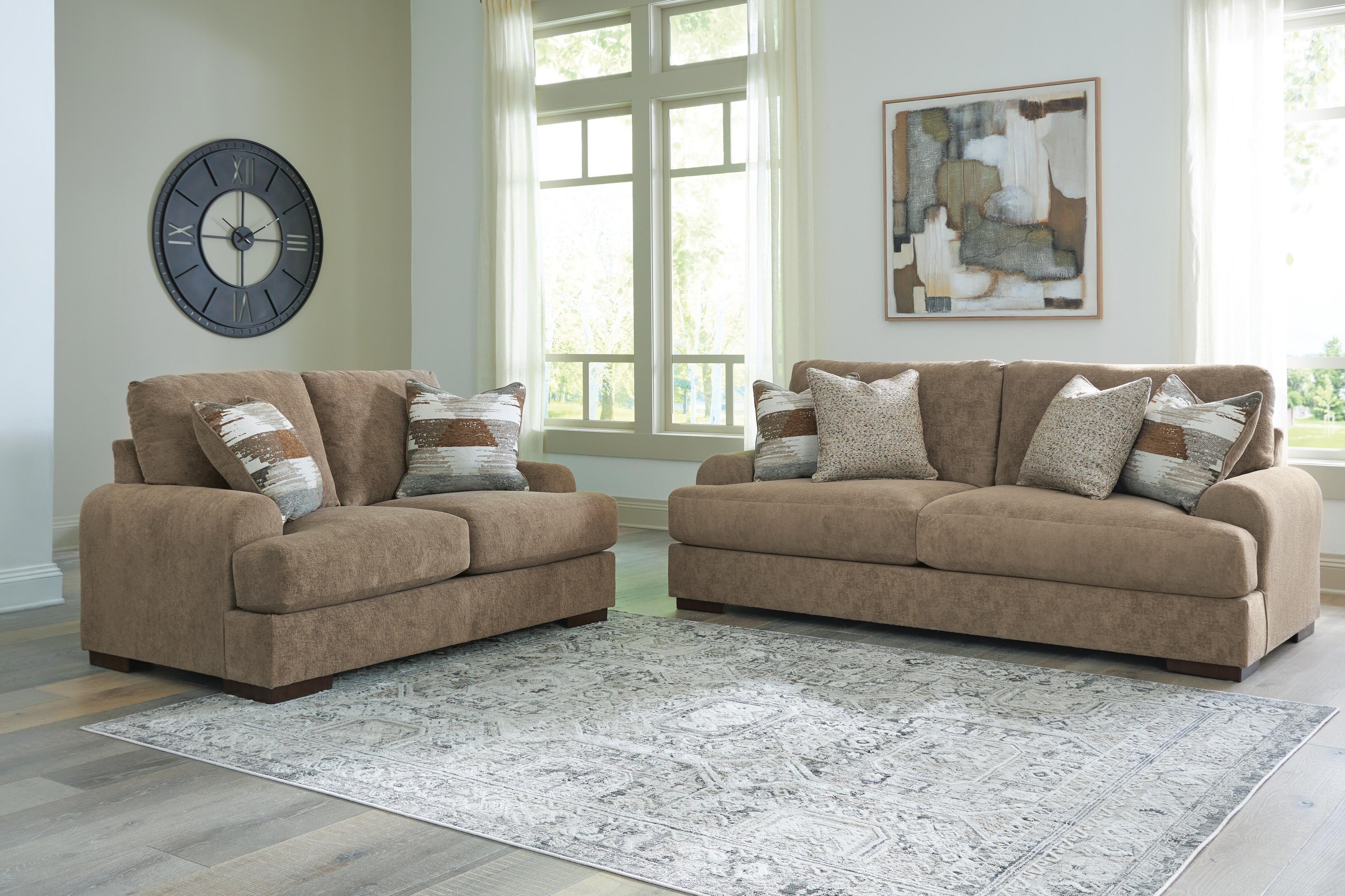 Nolenburg Sofa and Loveseat - Pecan
