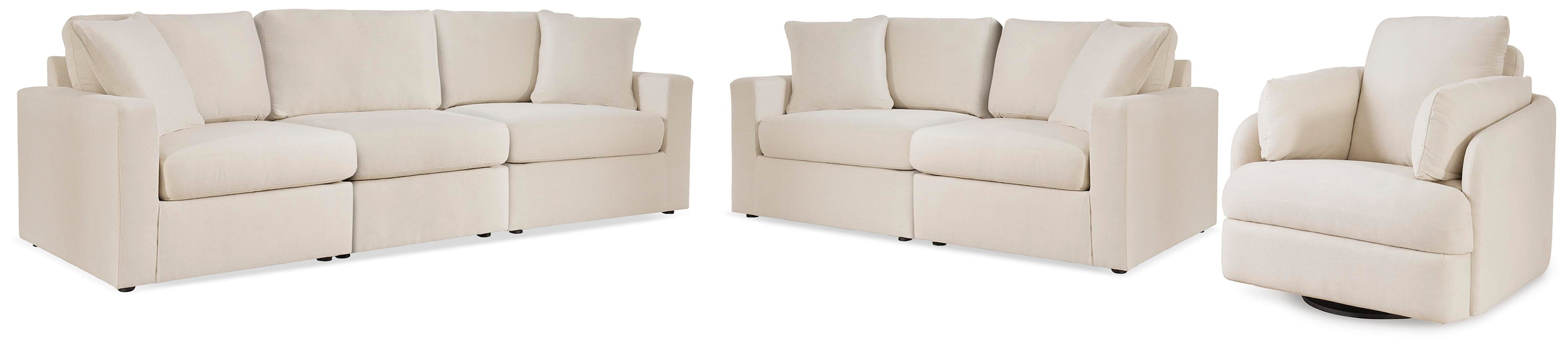Modmax Sofa, Loveseat and Recliner - Oyster