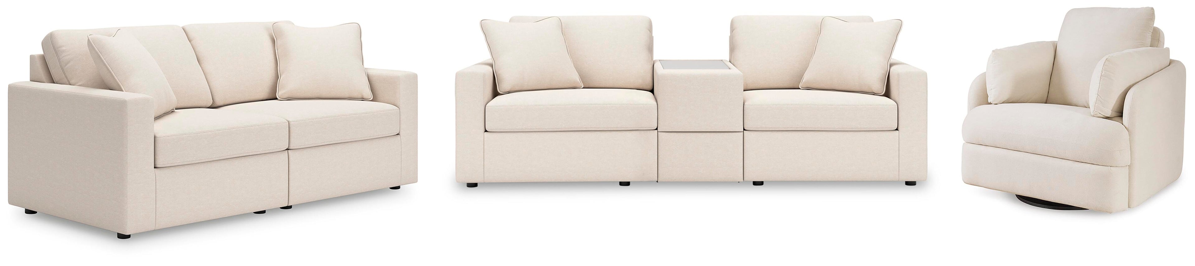 Modmax Sofa, Loveseat and Recliner - Oyster
