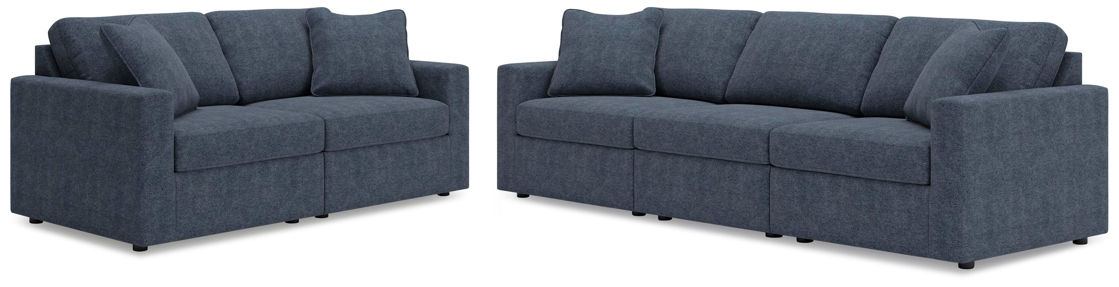 Modmax Sofa and Loveseat - Ink