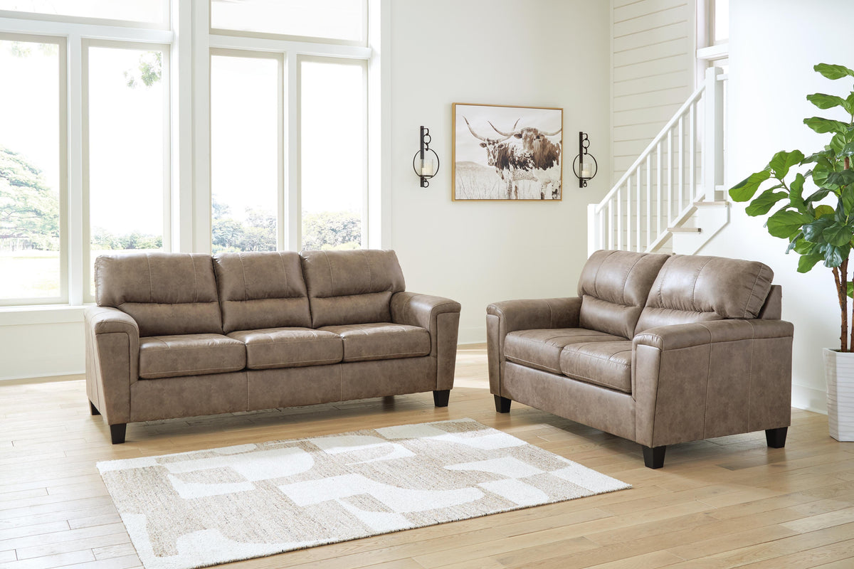 Navi Sofa and Loveseat - Fossil