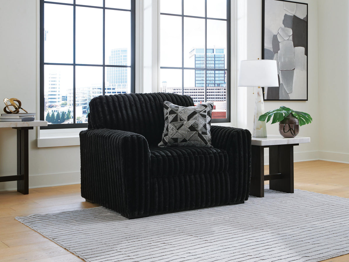 Midnight-Madness Sofas and Seating Collection - Onyx