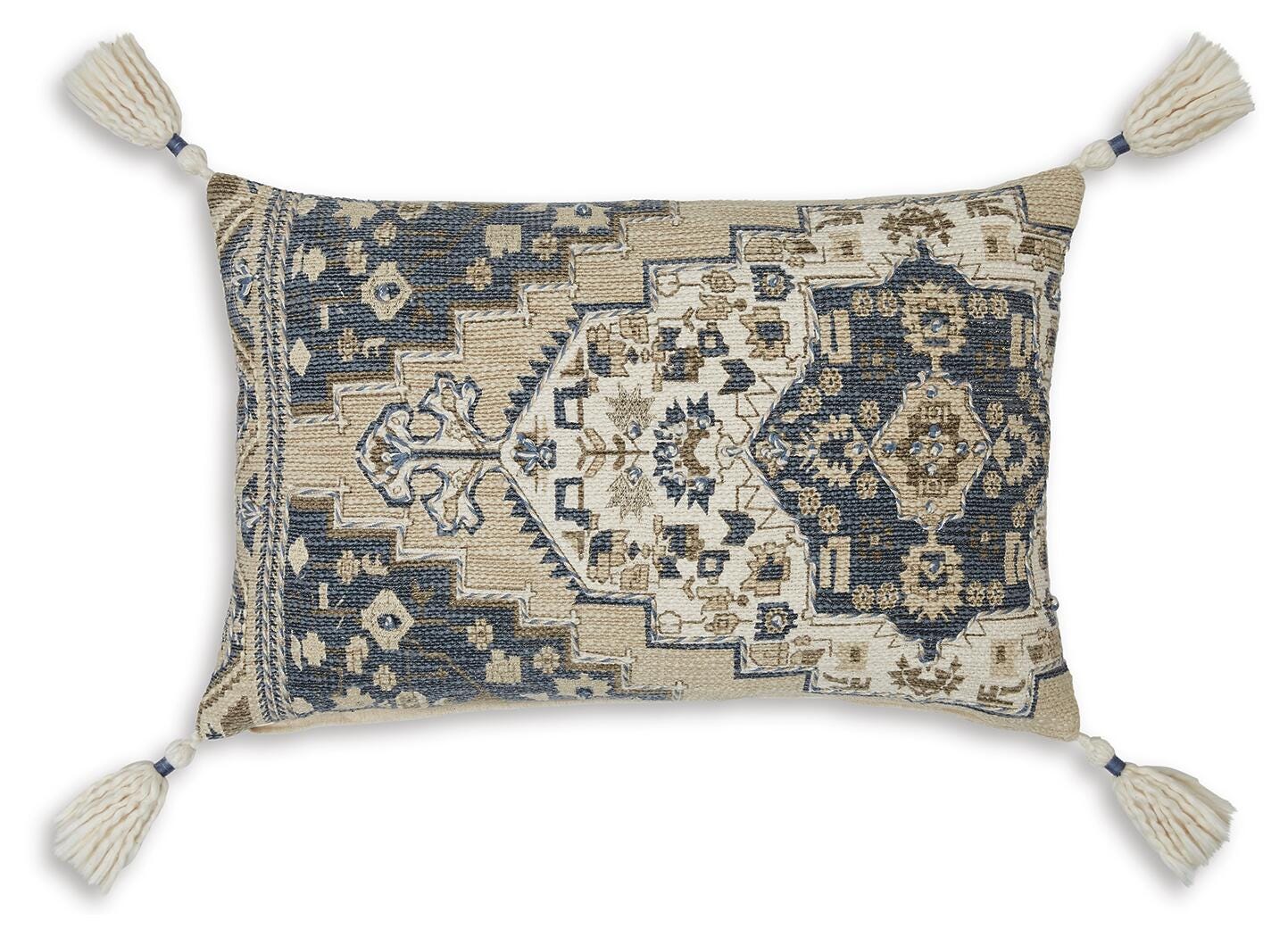 Winbury Pillow (4/CS) - Blue/Tan/White
