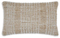 Hathby Pillow (4/CS) - Tan/White