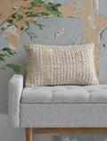 Hathby Pillow (4/CS) - Tan/White