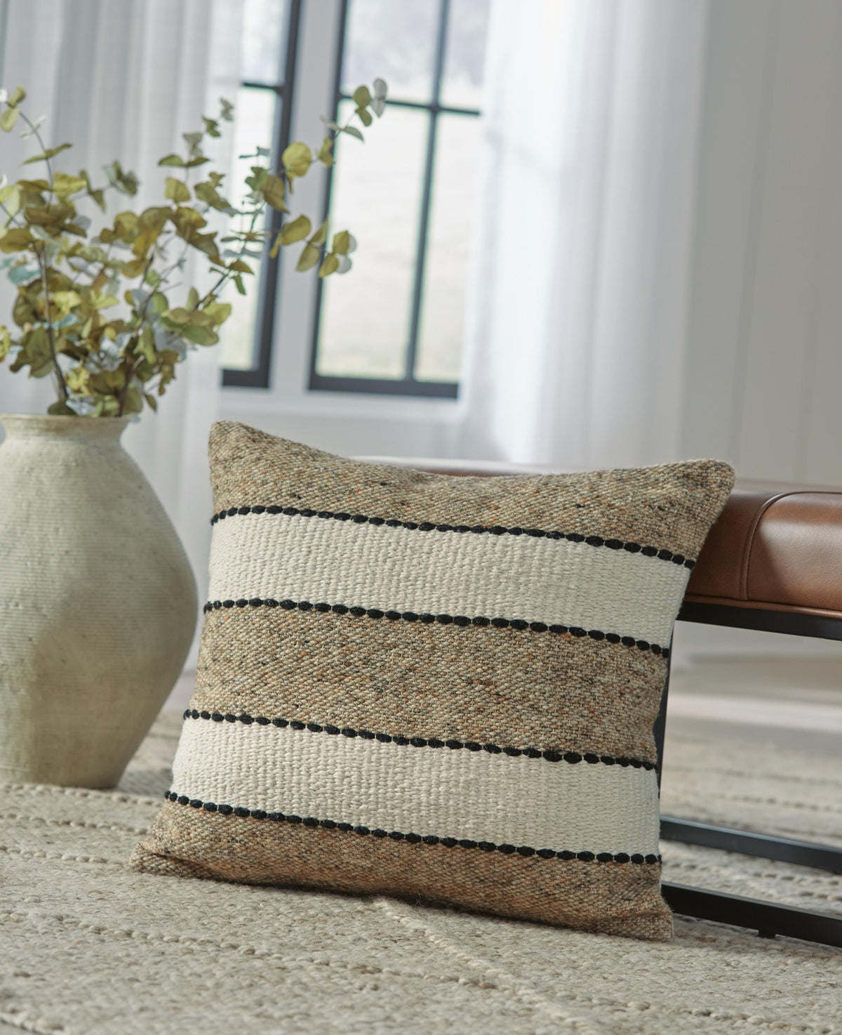 Rueford Pillow (4/CS) - Brown/Black/Natural