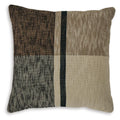 Adrielton Pillow (4/CS) - Black/Brown/Tan