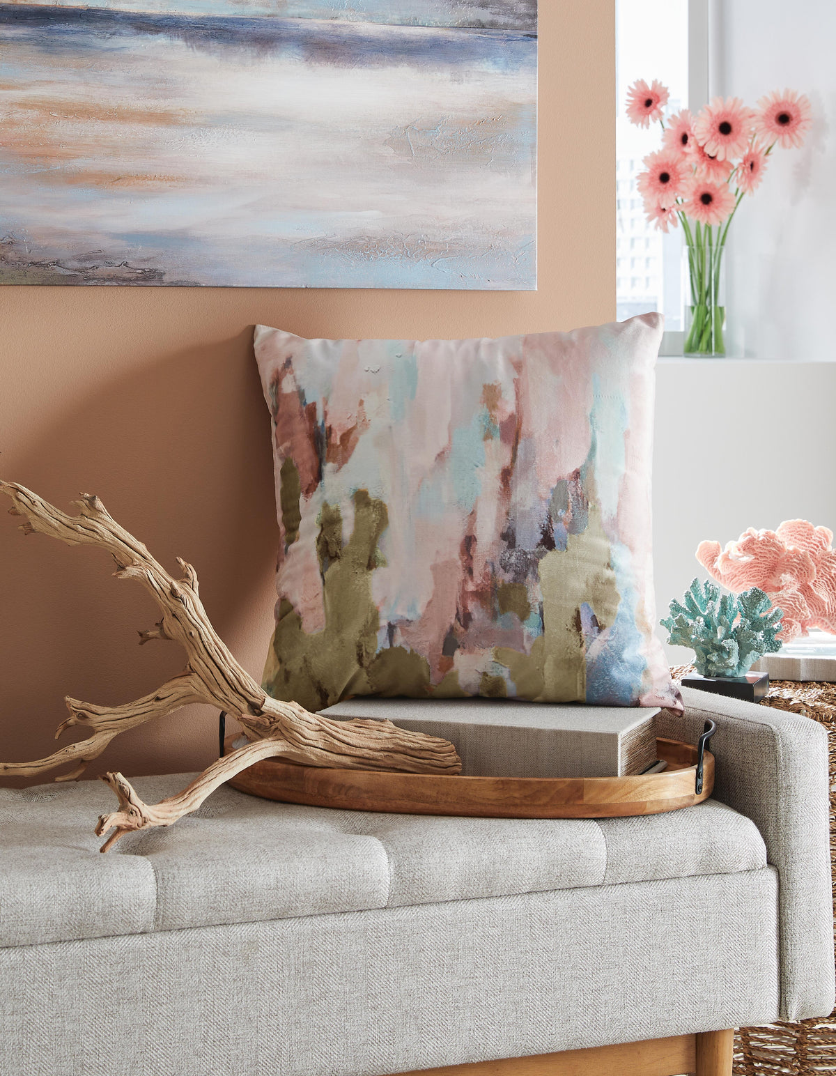 Lauretwood Pillow (4/CS) - Multi