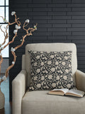 Alanderson Pillow (4/CS) - Black/Ivory